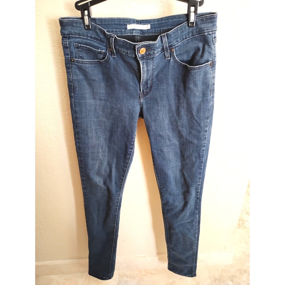 🩵Levi's 711 Skinny Dark Wash Jeans 29x30 Denim y2k minimalist clean preppy